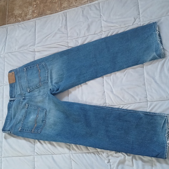 AEO Low Loose Distressed Men's Blue Jeans Size 32/32 - Picture 5 of 6